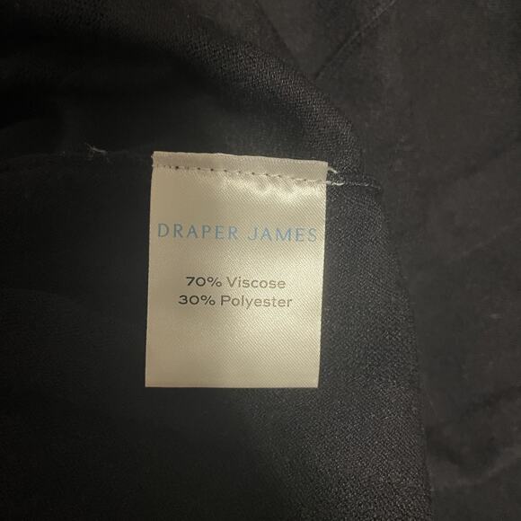 Draper James Dress Womens Small Black Pleated Knit Long Sleeve Fit Flare Classic - Picture 4 of 8